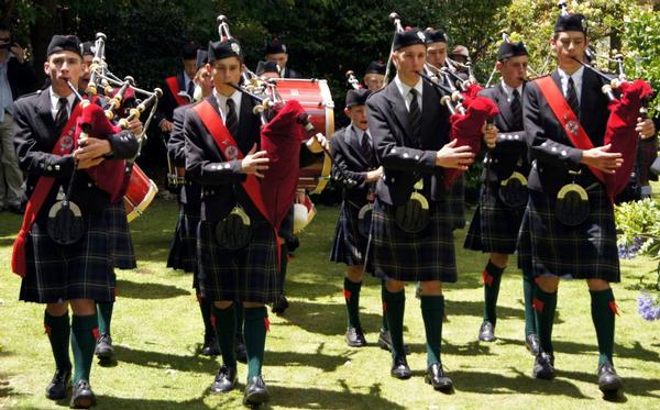 Scots College Pipe Band, Turakina Contest Jan. 29, 2012